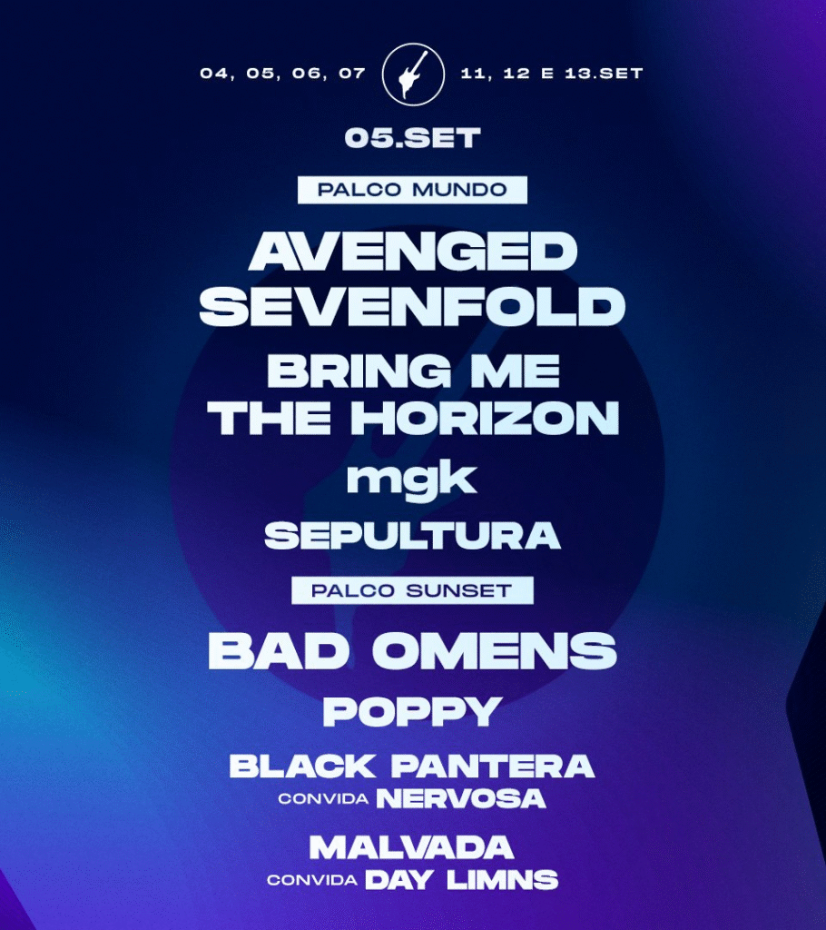 Rock in Rio lineup 05/09